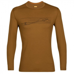 Tričko dlhý rukáv Icebreaker Men 200 Oasis LS Crewe Ski Stripes
