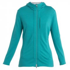 Mikina Icebreaker Women Quantum III LS Zip Hood