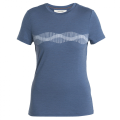 Tričko Icebreaker Women Merino 150 Tech Lite III SS Tee Mountain Lines