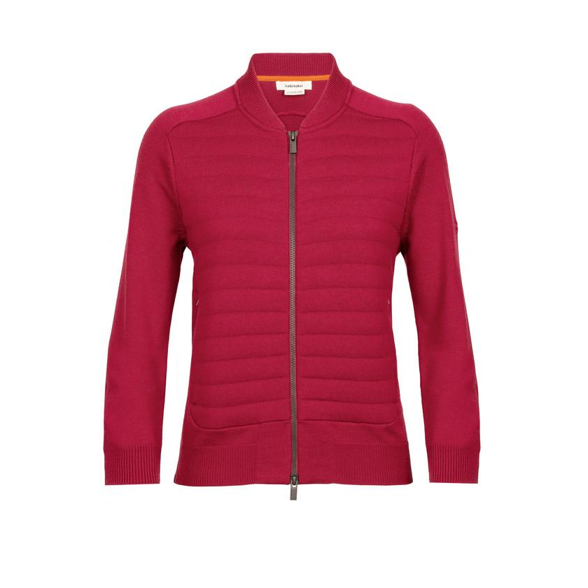 Mikina Icebreaker Women ZoneKnit™ Insulated LS Zip Hoodie