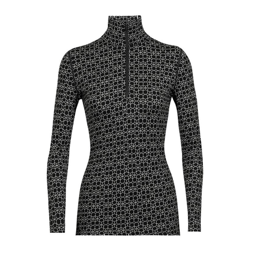 Tričko dlhý rukáv Icebreaker Women 250 Vertex LS Half Zip Alpine Geo
