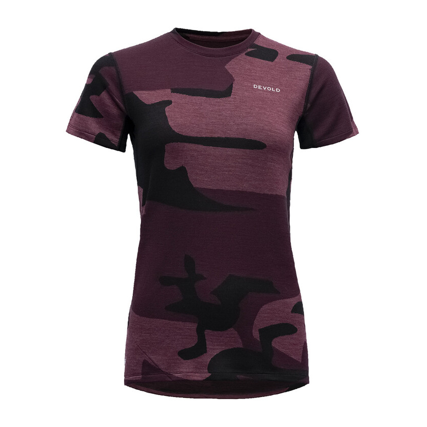 Tričko krátky rukáv Devold KLOVSTIEN MERINO TEE WOMAN Camo