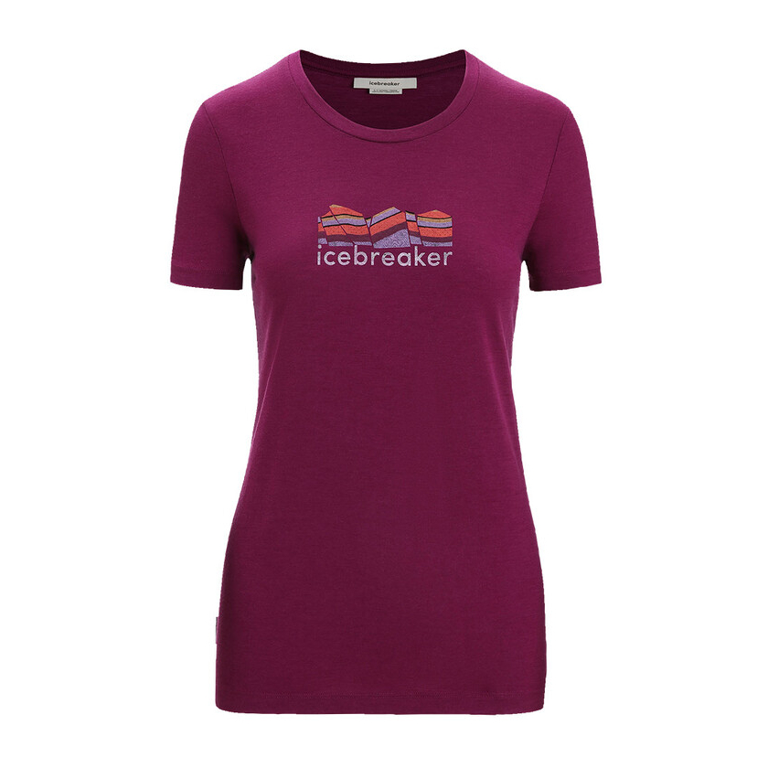 Tričko krátky rukáv Icebreaker Women Tech Lite II SS Tee Mountain Geology