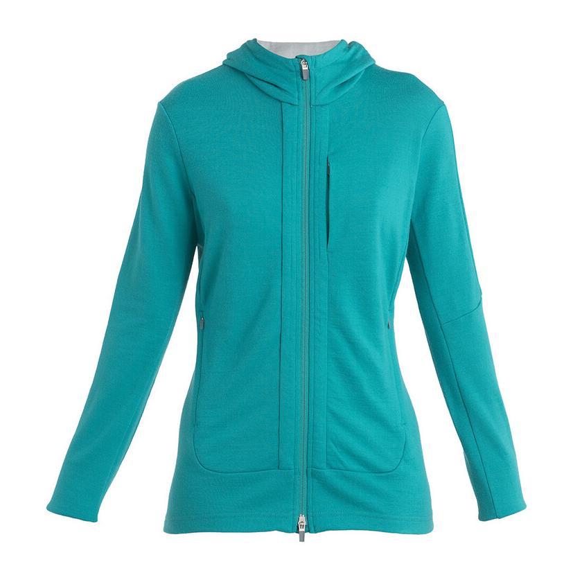 Mikina Icebreaker Women Quantum III LS Zip Hood