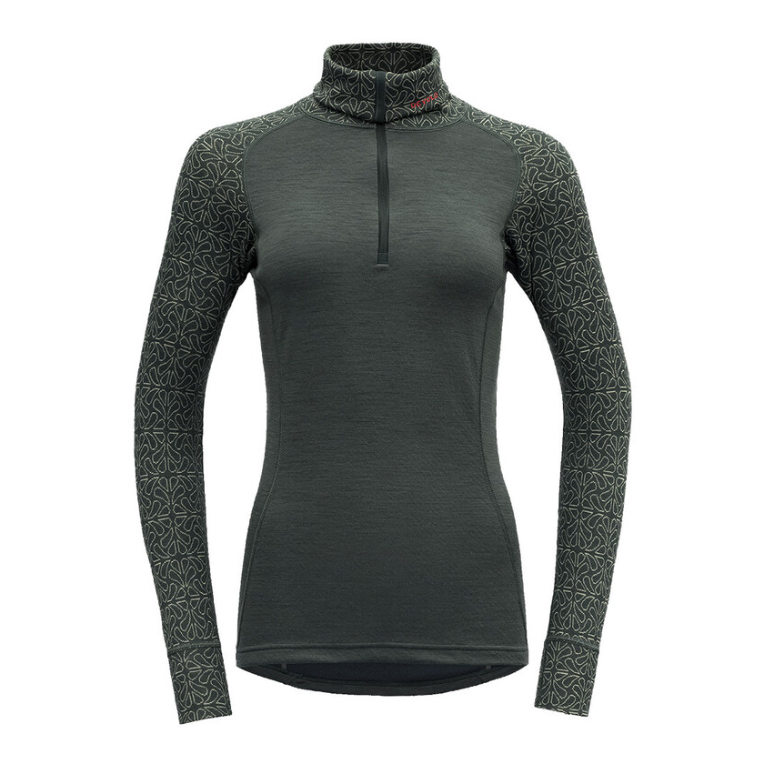 Tričko Devold DUO ACTIVE WOMAN ZIP NECK