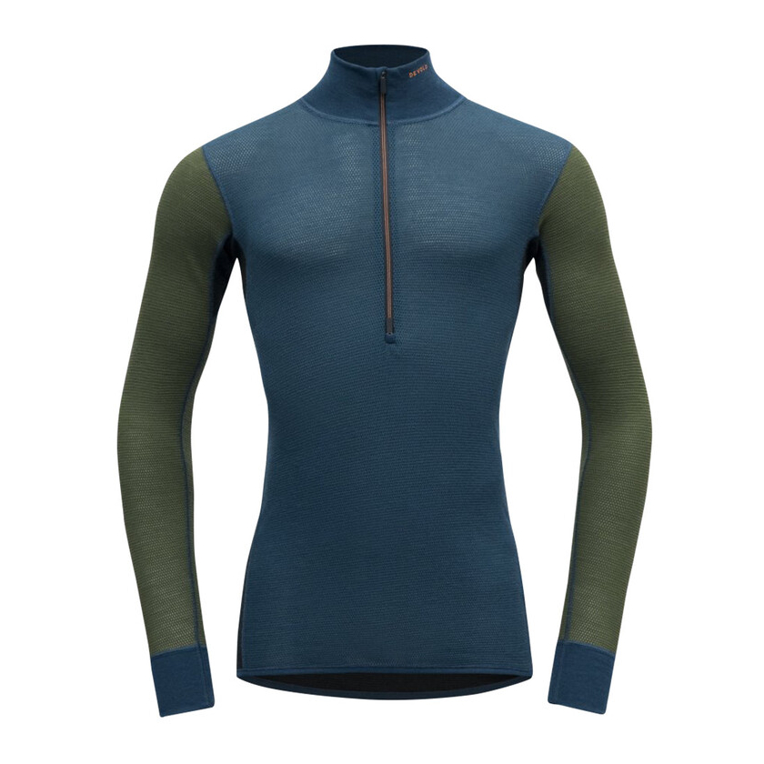 Tričko Devold WOOL MESH 190 ZIP NECK MAN
