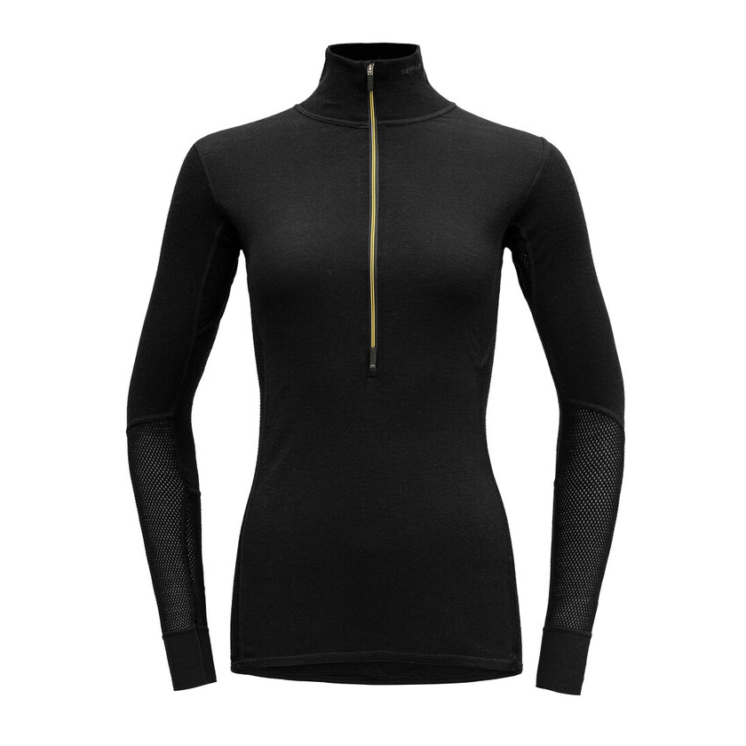 Tričko Devold Wool Mesh Woman Half Zip Neck