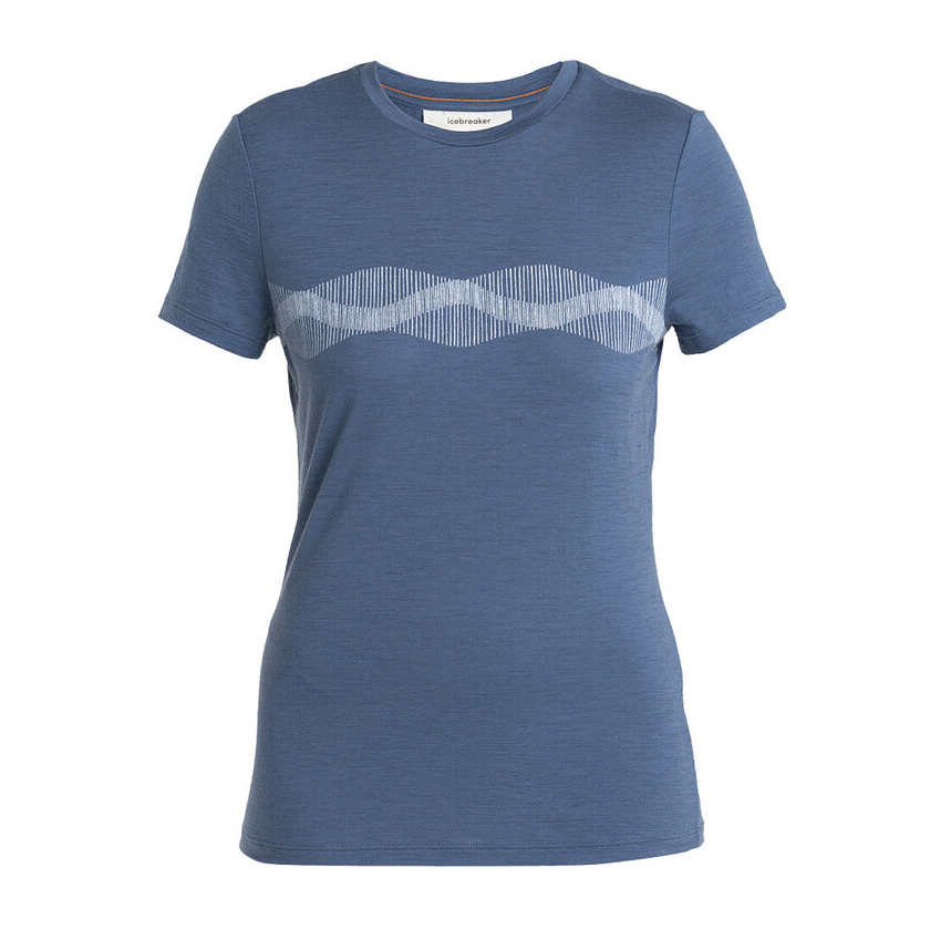 Tričko Icebreaker Women Merino 150 Tech Lite III SS Tee Mountain Lines