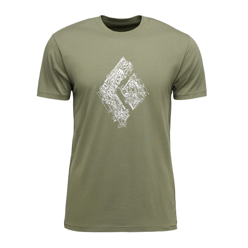 Tričko Black Diamond Men ENGINEERED DIAMOND SS TEE