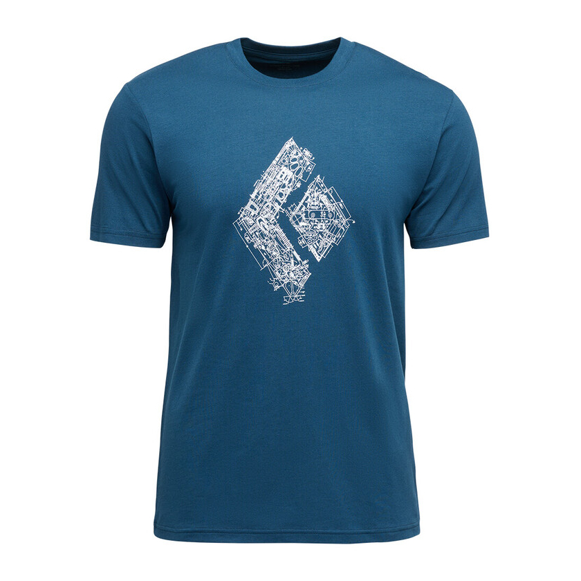 Tričko Black Diamond Men ENGINEERED DIAMOND SS TEE