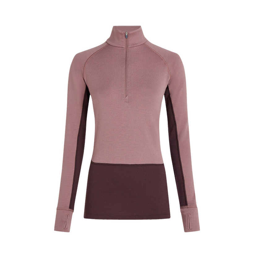 Tričko Icebreaker women 260 ZoneKnit LS Half Zip