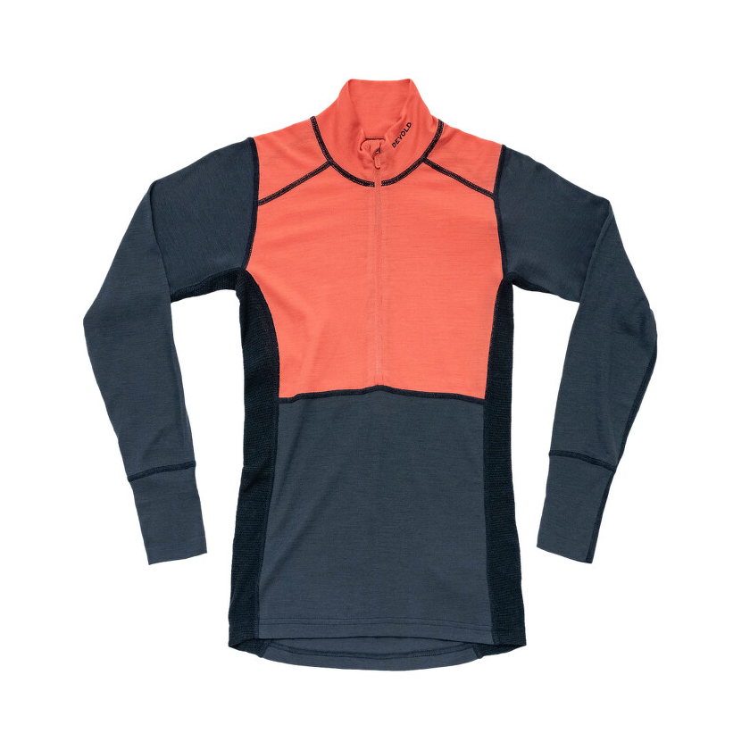 Tričko Devold LAUPAREN 190 ZIP NECK women