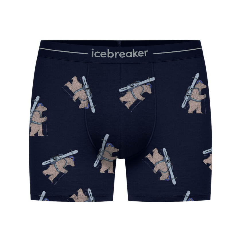 Boxerky Icebreaker Men 150 Anatomica Boxers BearTourAOP