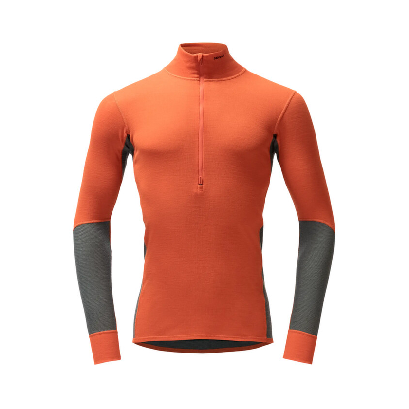 Tričko dlhý rukáv Devold WOOL MESH 190 ZIP NECK Men