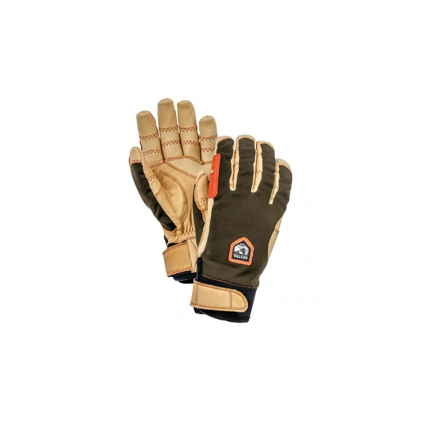 Rukavice Hestra Ergo Grip Active - 5 finger Dark forest/Naturbrun