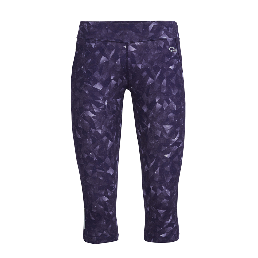 Nohavice Icebreaker Womens Rush 3Q Tights Lattice Sky Aura