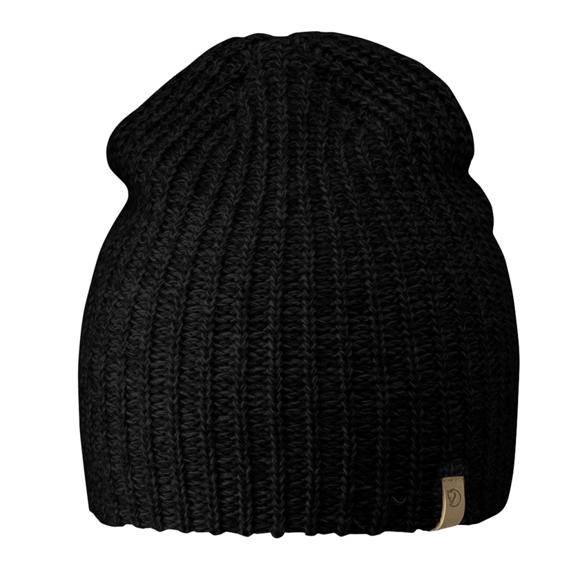 Čiapka Fjallraven Ovik Melange Beanie Black